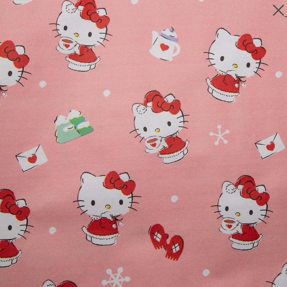 Hello Kitty Pink Gloves Holiday Gift Wraps 🎄🩷☕️